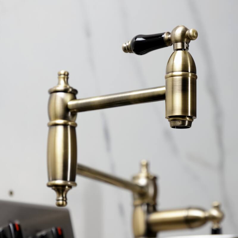 Kingston Brass Duchess Two-Handle 1-Hole Deck Mount Pot Filler Faucet