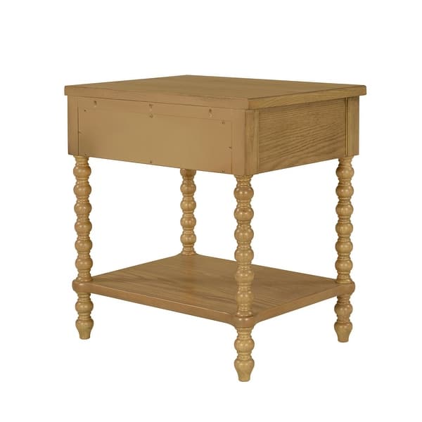 Madison Park Signature Beckett Turned Wood Spindle Nightstand with