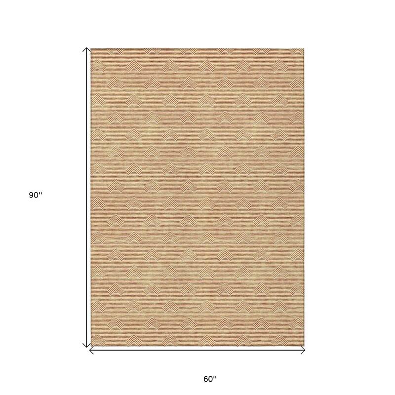 HomeRoots Geometric Transitional Rectangle Outdoor Rug