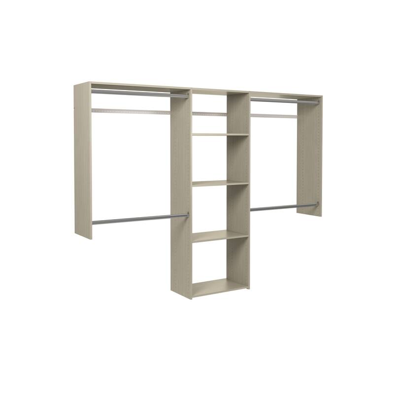 Easy Track Basic Closet Kit - Weathered Grey