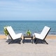 preview thumbnail 30 of 75, SAFAVIEH Outdoor Chaston 4-Piece Conversation Patio Set with Accent Pillows