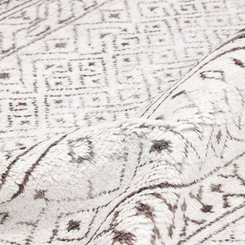 Overton Handmade Boho Moroccan Area Rug