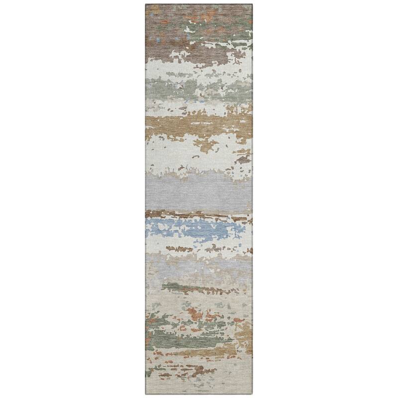 Machine Washable Indoor/ Outdoor Modern Buena Chantille Rug