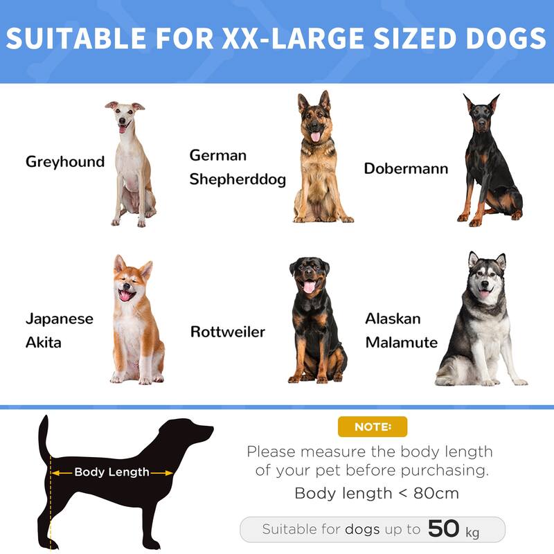 48" x 36" Elevated Breathable Dog Bed Portable Pet Cot w/ Carry Bag Metal Frame Breathable Mesh Indoor and Outdoor