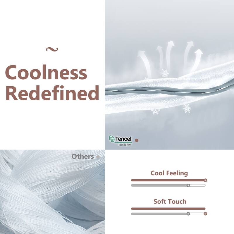 Cooling Bedding Sheet Set Silky Smooth and Breathable Lyocell
