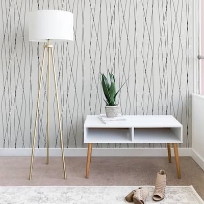 Heather Dutton Linear Cross Stone Wallpaper