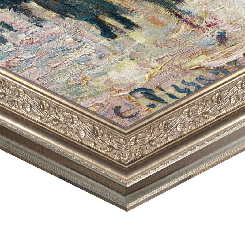 Masterpiece Art Gallery| Boulevard Montmartre by Camille Pissarro - Framed Canvas Art Print