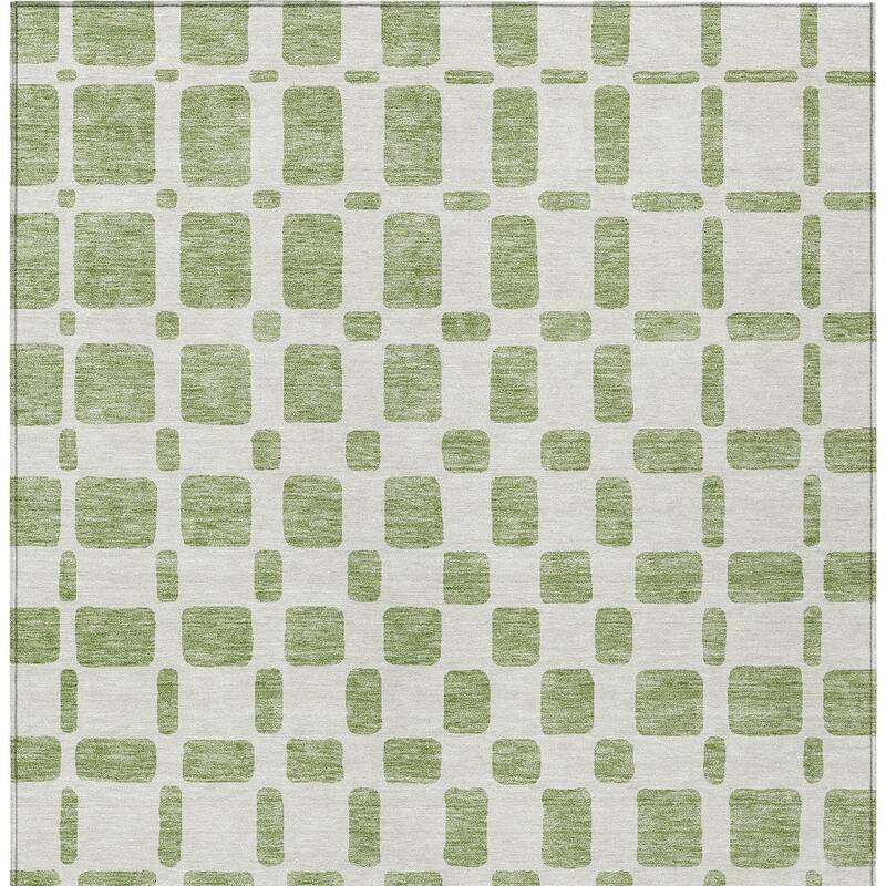 HomeRoots Geometric Transitional Rectangle Outdoor Rug