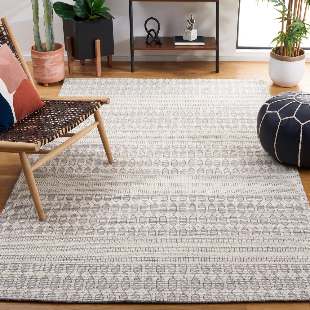 SAFAVIEH Handmade Marbella Eyþora Modern Wool Rug