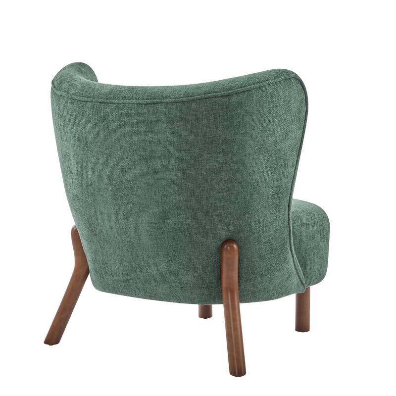 Christopher Knight Home - Camille Modern Tufted Upholstered Wingback Accent Chair with Plush Seating and Solid Wood Frame