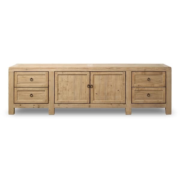 slide 2 of 7, Approx.92 Inches Long Four Drawers Sideboard Weathered Natural