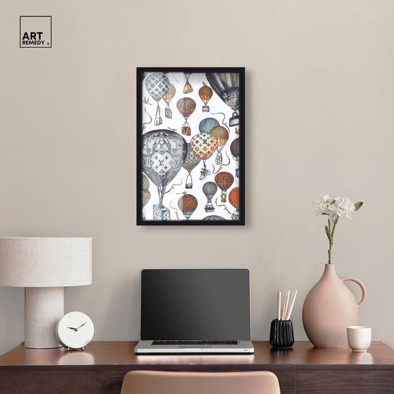 Doll Memories - Fashion Balloons Shadowbox by Art Remedy