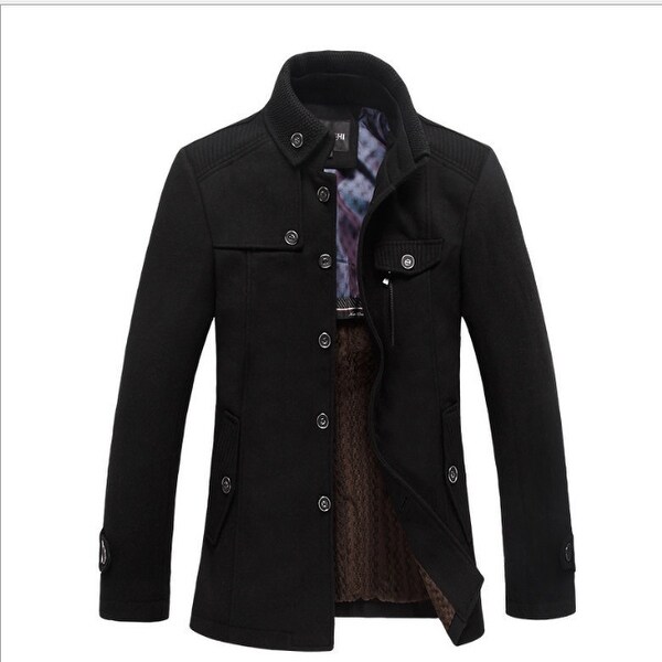 Mens single breasted peacoat Sale
