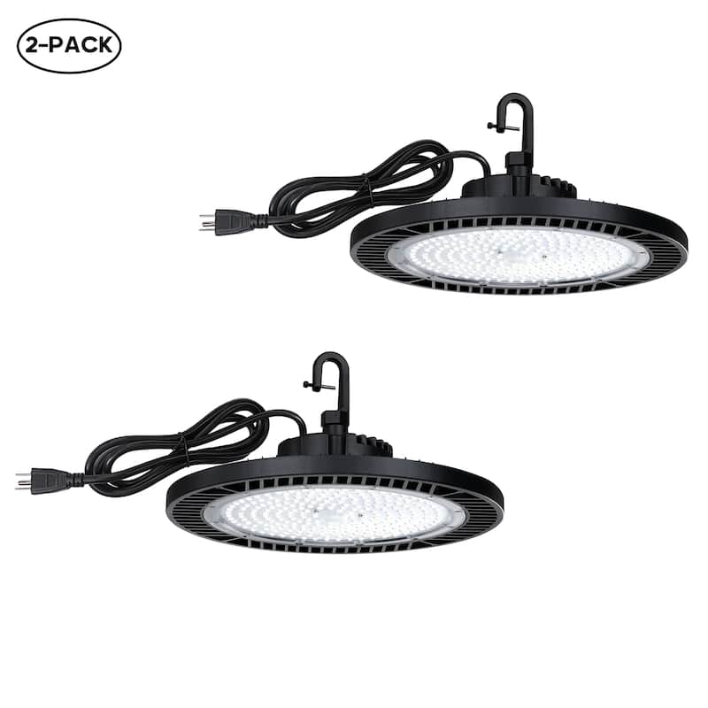 LED Inch High Bay Light - Black-2Pack - 13-in W
