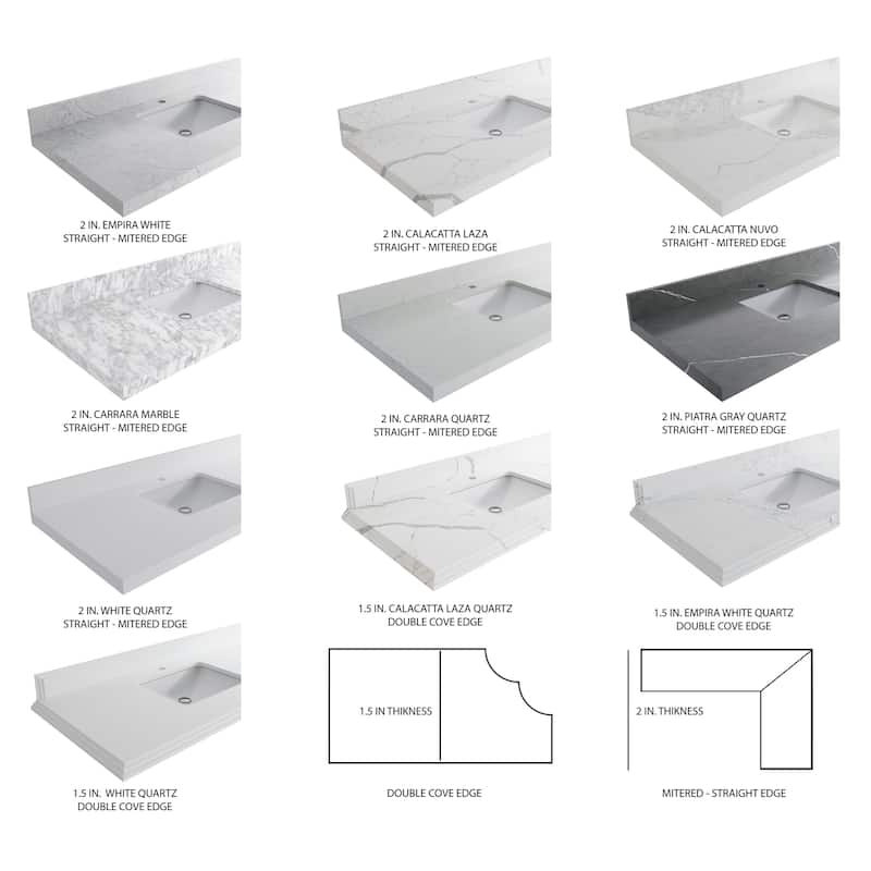 Willow Collections 24 x 22 Parker Single Bowl Sink Bathroom Vanity in Elephant Skin Grey with Countertop