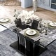 preview thumbnail 16 of 16, Furniture of America Resk Modern 72-inch Glass Top Wood Dining Table