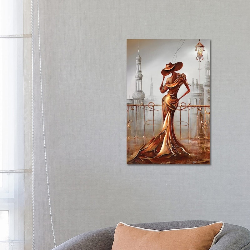 iCanvas "Woman In Gold" by Raen Canvas Print - 26x18x1.5