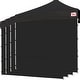 preview thumbnail 15 of 16, Tradesparker 10x10/10x20 Canopy Sidewall Kit 3 Walls+1 Doorwall Fits Pop Up Tents Black - 10x10ft