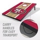 preview thumbnail 3 of 5, San Francisco 49ers NFL Compact 2x3 Tailgate Cornhole Board Set