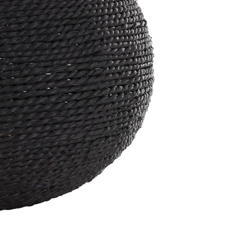 Black Metal Handmade Wrapped Pot Decorative Vase