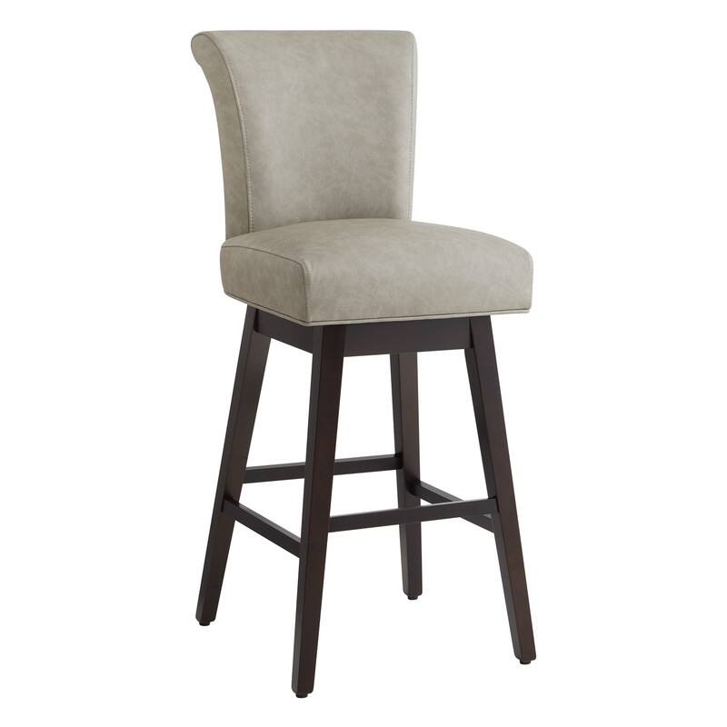 Spruce & Spring Noah Upholstered 26-inch Counter Height Swivel Barstool Set