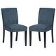 preview thumbnail 24 of 43, Modern Simple Set of 2 Modern Comfortable Upholstered Foam Fabric Dining Chairs with Solid Rubber Wooden Legs for Dining Room