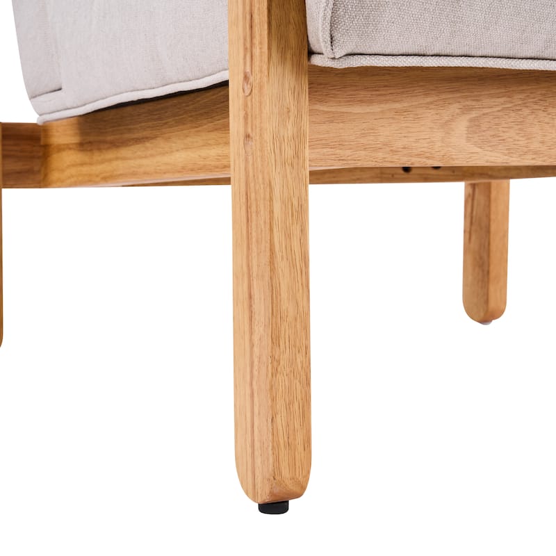 Scott Living - Modern Upholstered Accent Chair with Plush Layered Cushion & Solid Wood Frame - 25.75"W