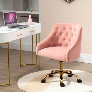 Bedroom Desk Chair Pink Velvet Fabric Pink Desk Chair For Home