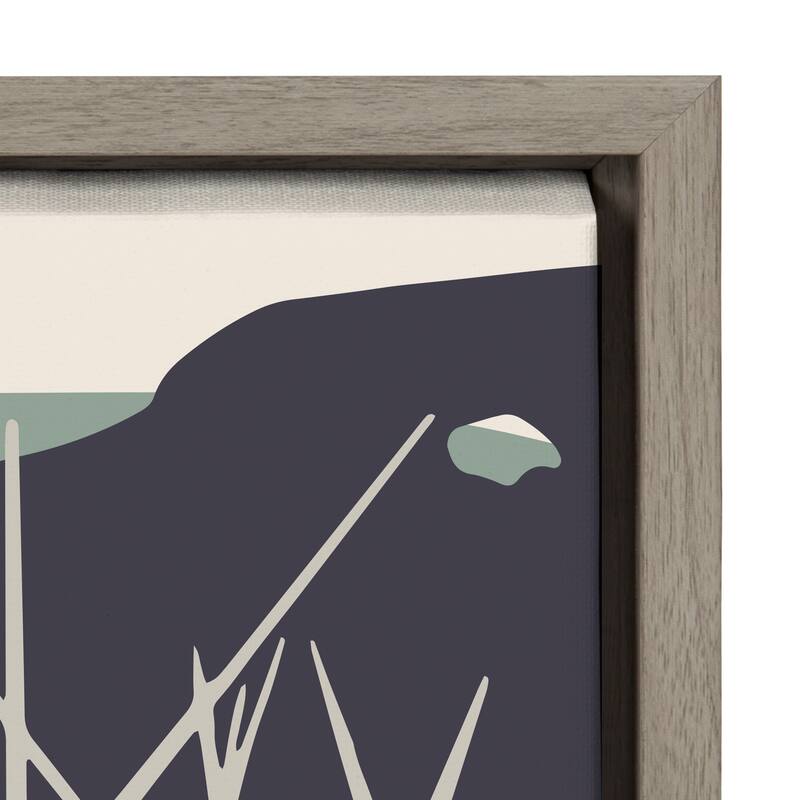 Kate and Laurel Sylvie Walk Marsh Framed Canvas by Hannah Beisang