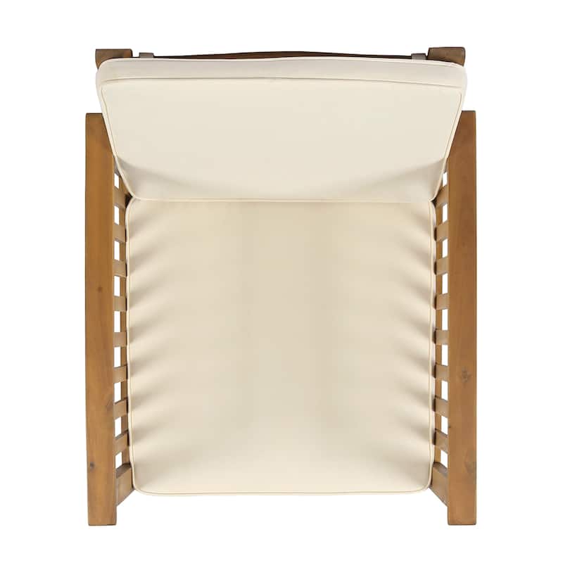 Casa Acacia Outdoor Acacia Wood Club Chairs(Set of 2) by Christopher Knight Home