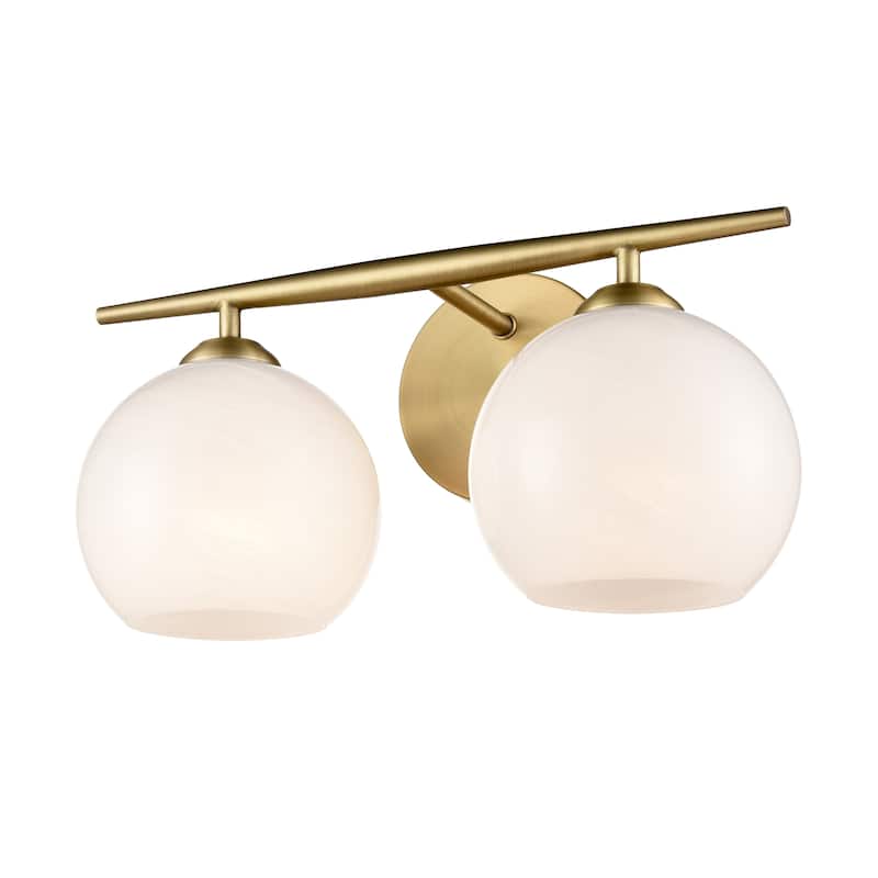Kimorra Vanity Light - 2 Light - Vintage Brass