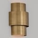 preview thumbnail 2 of 3, 10.75" W x 15" H 2-Light Flush Mount Sconce in Mystic Luster - 10.75"W x 15"H x 6"E