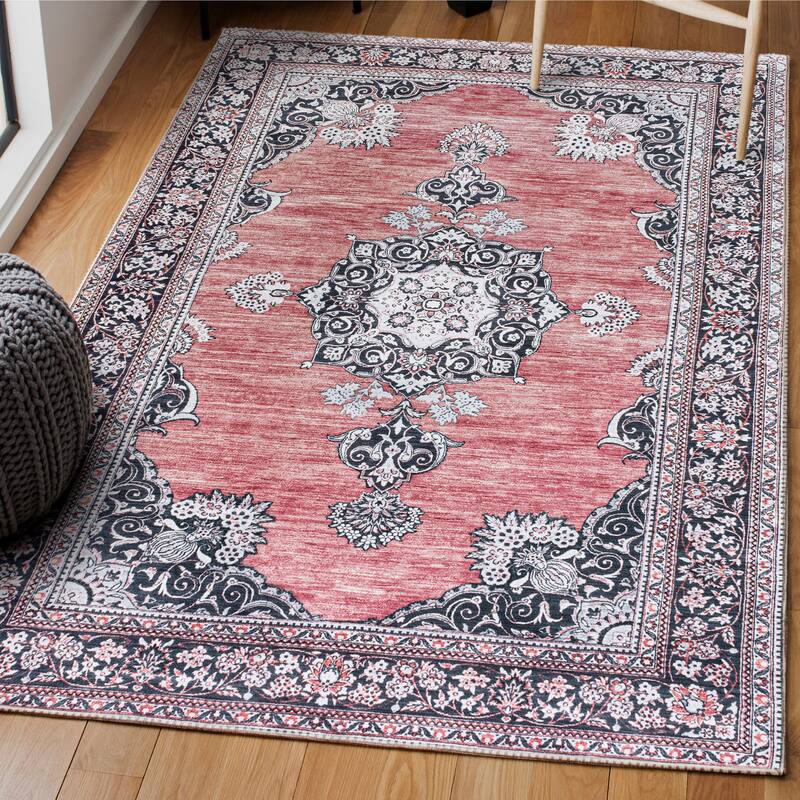 JONATHAN Y Wincer Bohemian Distressed Chenille Machine-Washable Area Rug