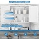 preview thumbnail 5 of 10, Costway Wall Mount Bathroom Cabinet Storage Organizer Medicine Cabinet - see details
