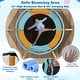 preview thumbnail 8 of 8, Gymax 60'' Trampoline for Kids w/ Gymnastic Bar Rings Foamed Handle No