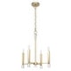 preview thumbnail 5 of 9, Hunter Sunjai 4-Light Pendant - Entry, Bedroom, Kitchen - Candle, Geometric, Glam, Contemporary