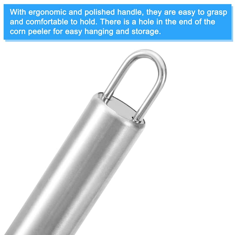 Corn Cob Peeler Stainless Steel Corn Stripper Tool Corn Remover Tool Silver