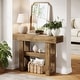 preview thumbnail 26 of 28, 41-Inch Farmhouse Console Table for Entryway, 2-Tier Narrow Sofa Table - 41.34" W x 11.81" D x 31.5" H