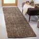 SAFAVIEH Jerneja Handmade Solid Chunky Jute Area Rug - 2'6" x 6' Runner - Natural/Grey
