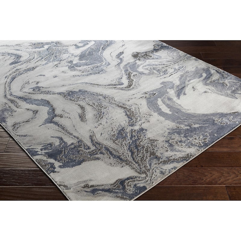 Livabliss Tibetan Modern Swirl Area Rug