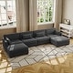 preview thumbnail 10 of 147, Corduroy Upholstered Modular Sectional Sofa for Living Room