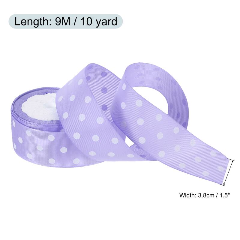 Grosgrain Ribbons with Dots Ribbon Bow Decoration