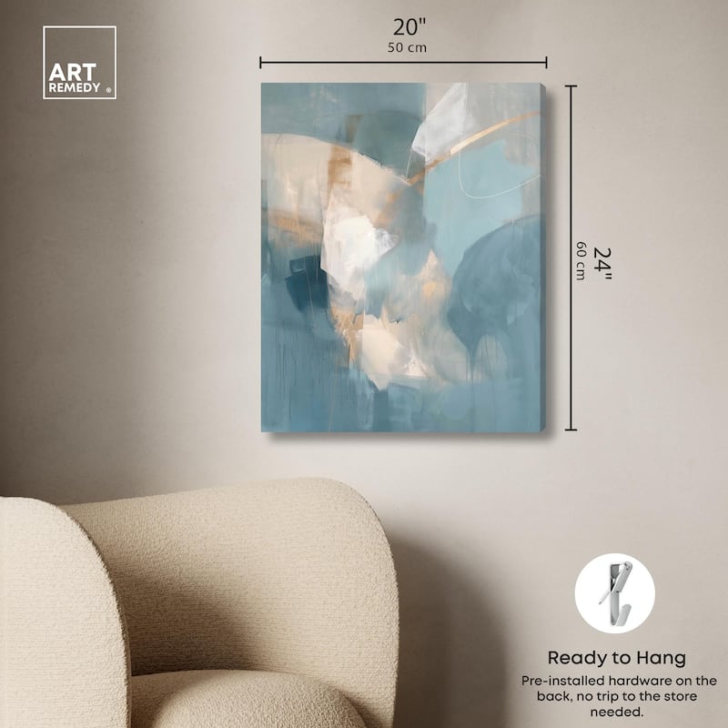 Blue Dreams Canvas by Art Remedy, Gallery Wrapped