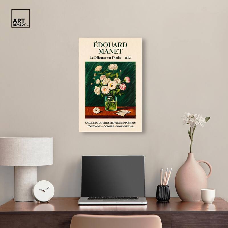 Manet's Floral Canvas by Art Remedy, Gallery Wrapped