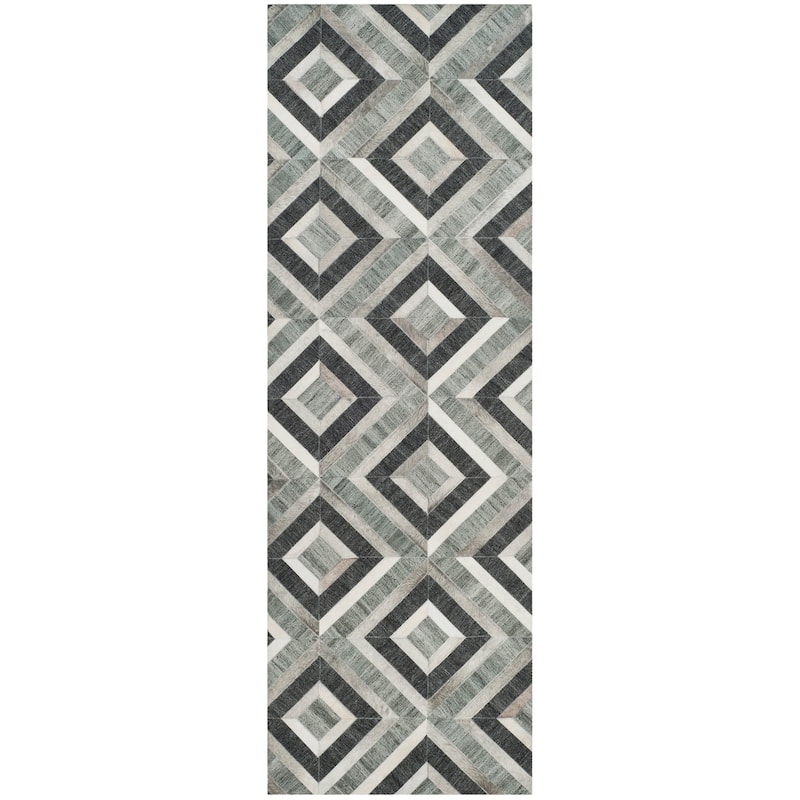 SAFAVIEH Handmade Studio Leather Alina Modern Leather Rug