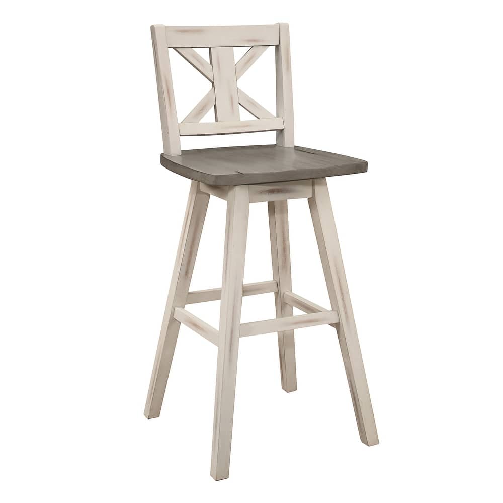 Fremont & Park Roux Swivel Pub Height Barstool (Set of 2)