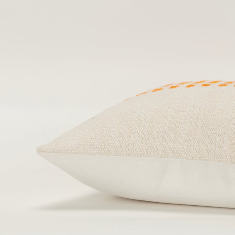 Rizzy Home Transitional Natural Poly Filled Decorative Pillow 14"x20"