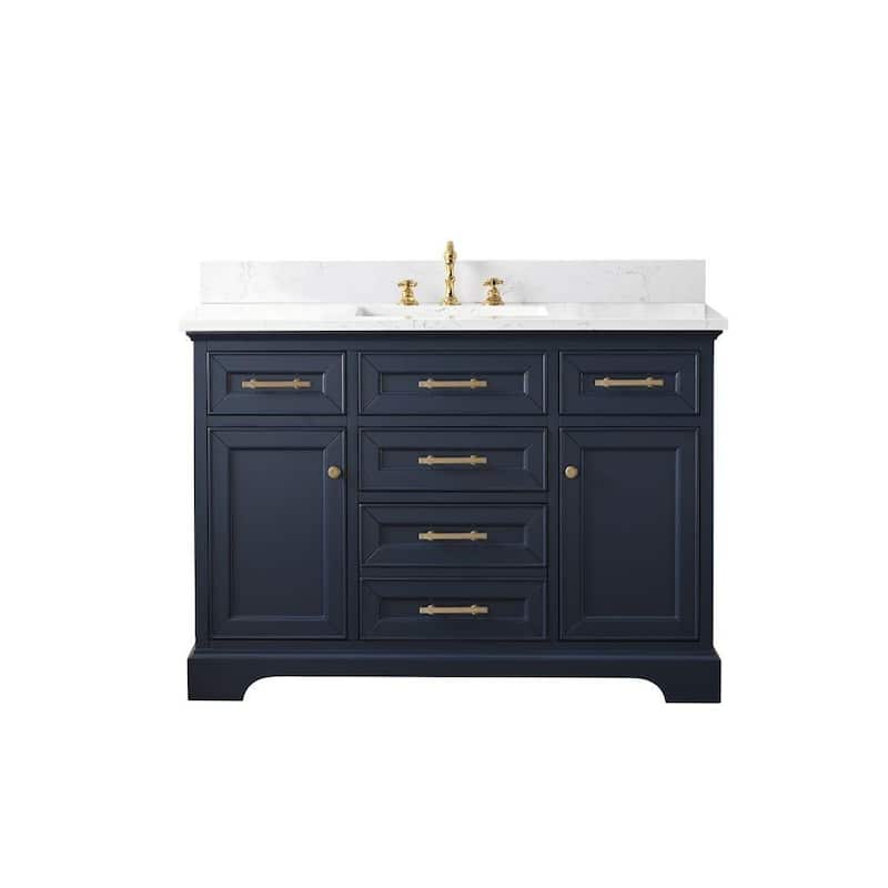 Sudio Design Thompson 48" Bathroom Vanity - 48-inch Single Sink - Indigo Blue