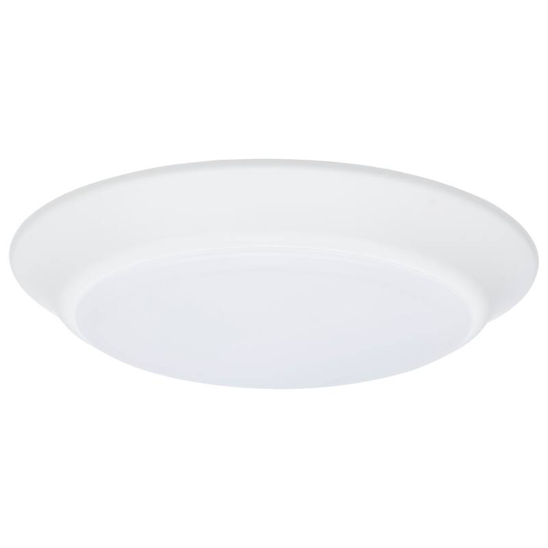 7 in. LED Disk Light 6 Unit Contractor Pack 5-CCT Selectable 27K/3K/35K/4K/5K White Finish