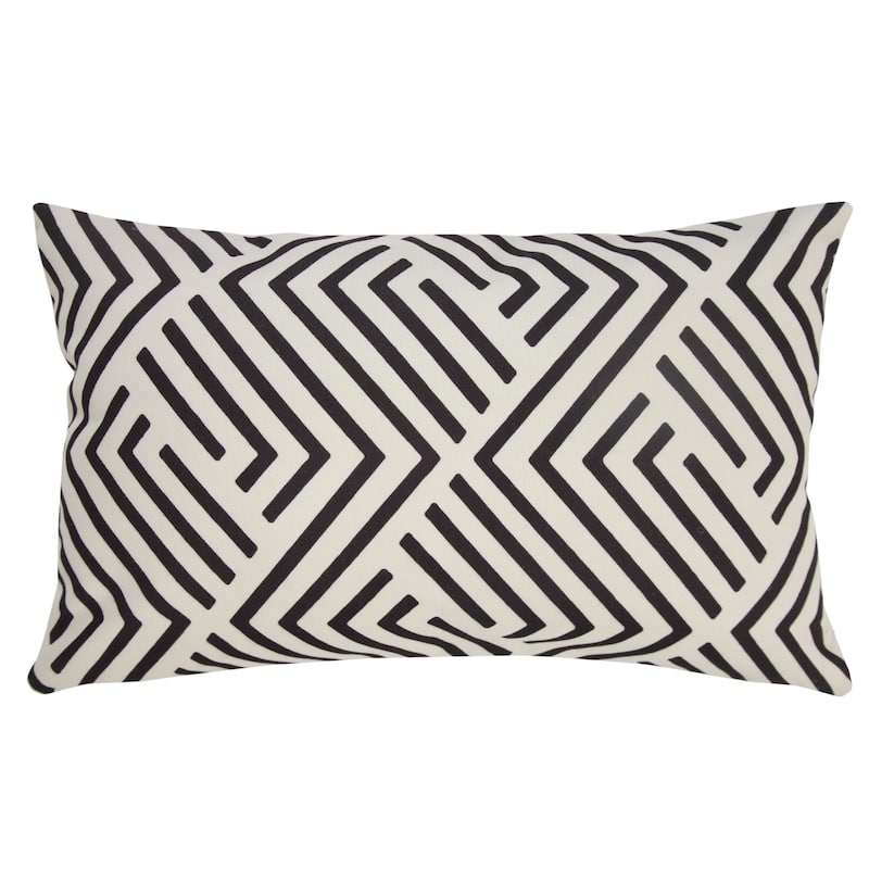 Sevita Geometric Maze Indoor/Outdoor Throw Pillow